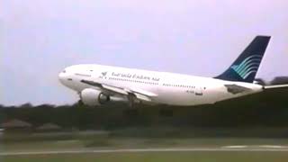 Garuda Indonesia Airbus A300B4-220 FFCC landing at Bali Ngurah-Rai Airport