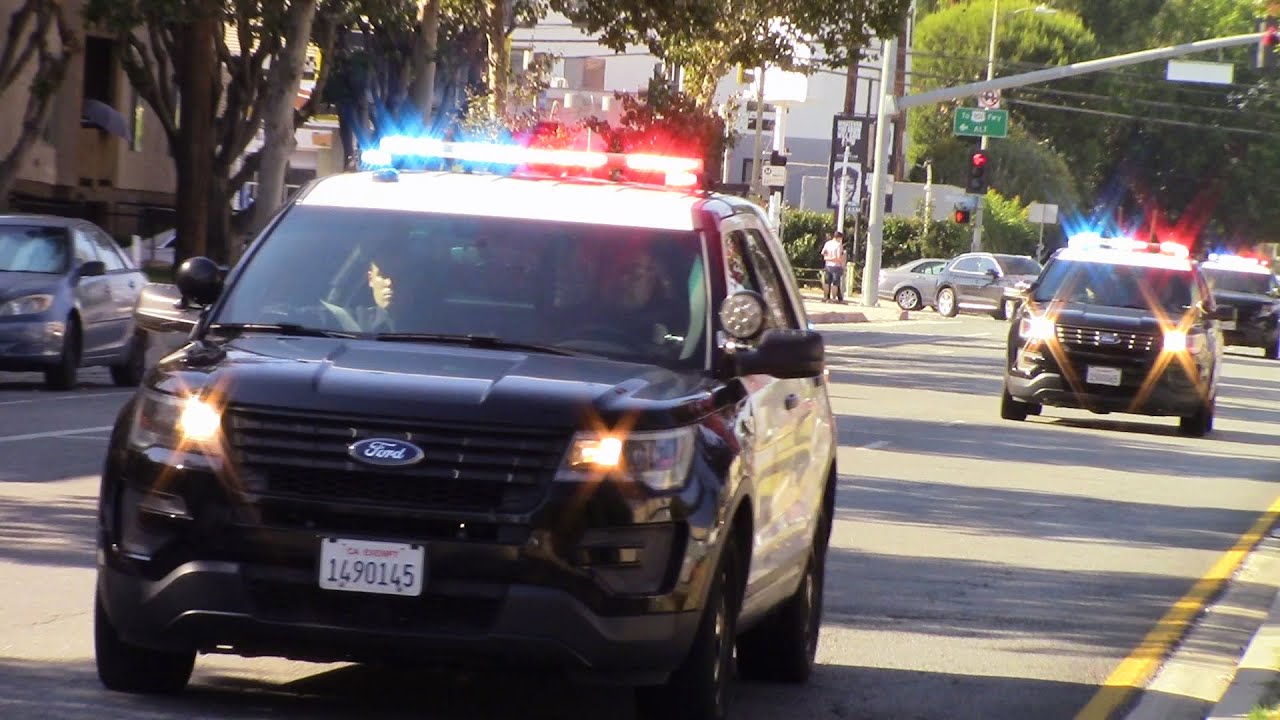 Lapd North Hollywood Units Responding Code 3 X6 Youtube