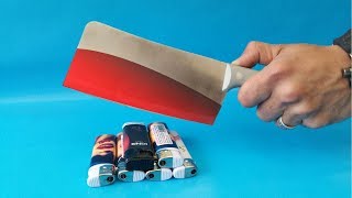 EXPERIMENT GLOWING 1000 degree KNIFE VS LIGHTER & MATCHES