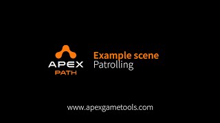 Apex Path Example scene Patrolling