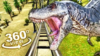 360 Video | Jurassic Park Dinosaurs VR Roller Coaster 4K