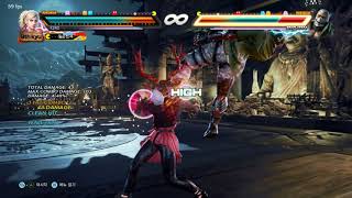 리디아 10단콤보 벽콤 풀 히트 [TEKKEN 7]