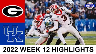 #1 Georgia vs Kentucky Highlights | College Football Week 12 | 2022 College Football Highlights