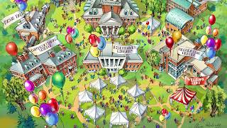 Campus Map Illustration
