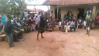 Okomfo Appiah Tegare Bofor dancing at Nana Adu Yam Festival