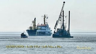 Buoy laying vessel  Gustav Meyer  DBPT IMO 6619425 Emden Germany Typhon Nebelhorn