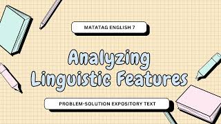 Problem Solution Expository Text (MATATAG English 7)