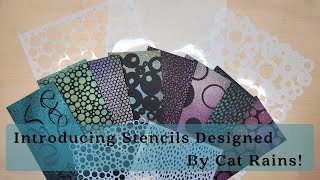 Introducing Our Newest Release Of Stencils Designed By Cat Rains!