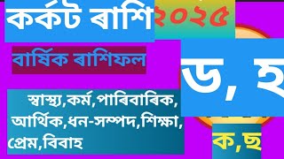 karkat Rashi 2025 Yearly Rashifal/Assamese Horoscope 2025/কৰ্কট ৰাশি ২০২৫ /Rashifal 2025/ৰাশিফল..