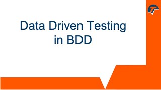 Data Driven Testing in BDD