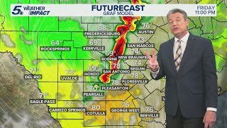Storm chances persist later Friday and over holiday weekend | KENS 5 Weather Impact Forecast