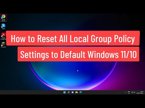 How to Reset All Local Group Policy Settings To Default Windows 11/10