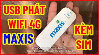 Bán usb phát wifi 4G cho xe ô tô MAXIS PK-299 cắm tẩu sạc cóc sạc pin sạc dự phòng tại Bình Dương