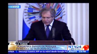 “Más derechos para más gente": lema de la administración de Luis Almagro en la OEA