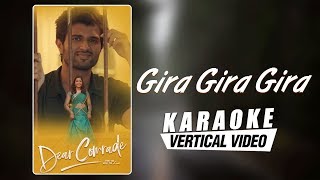 Gira Gira - Karaoke | Dear Comrade Telugu | Vijay Deverakonda, Rashmika | Justin Prabhakaran |Rehman