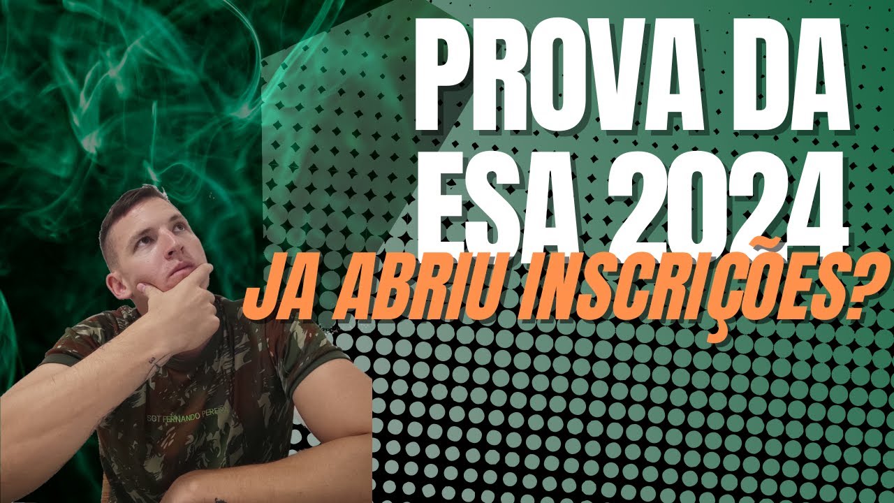 PROVA DA ESA 2024 | Militar De Carreira - YouTube