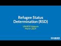 Refugee Status Determination Webinar (English)