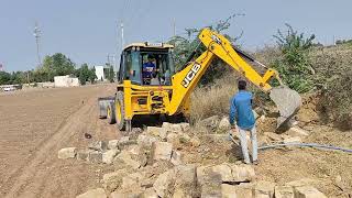 EXCAVATION FOR BOUNDARY WALL | JCB 3DX PLUS  | NEW JCB 3DX PLUS 2023 |