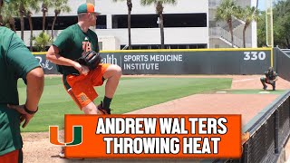 Andrew Walters Bullpen Session | 95+ MPH Fastball | 2022 MLB Draft Prospect