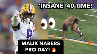 Malik Nabers FULL LSU Pro Day Highlights 🔥 2024 NFL Draft | Malik Nabers 4.35 40