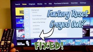 Factory Reset is GREYED OUT on Samsung Smart TV? Easy Fix!