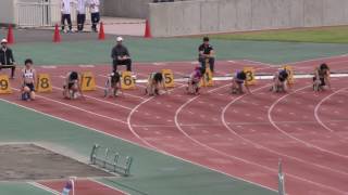 20160520群馬県高校総体女子100m予選7組