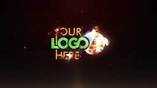 Elegant fire logo animation youtube intro outro ( ID-0318 )