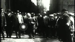 Elihu Root and members of his US Special Diplomatic Mission arrive in Russia duri...HD Stock Footage