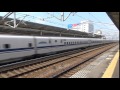 【4k】jr山陽新幹線　のぞみn700系新幹線 16両編成 　福山駅通過