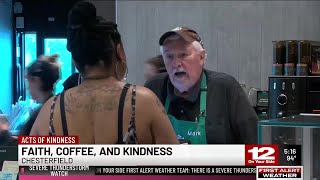 Man shows how faith, coffee and kindness go hand in hand