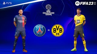 FIFA 23 - PSG vs Borussia Dortmund | UEFA Champions League 23/24 | PS5™ Gameplay [4K60]