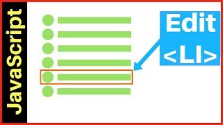 JavaScript - How To edit selected (LI) In A (UL) List In JS [ with source code ]