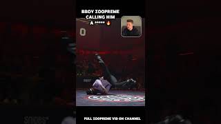 BBOY ZOOPREME CALLING HIM A ***** 👀 #bboy #breakdance #commentary