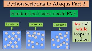 Creating Random Inclusions using python scripting | Python scripting in Abaqus part-2