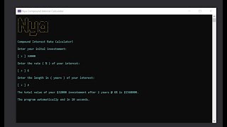 Compound Interest Calculator in C# with source code | Source Code & Projects