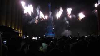 Firework Bastille Day 2014. Feu d'artifice Paris du 14 juillet Tour Eiffel 2014