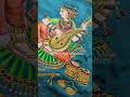 Amazing Tanjore Painting Saree from Sri Aari Creatives #art #aari #fabricpainting