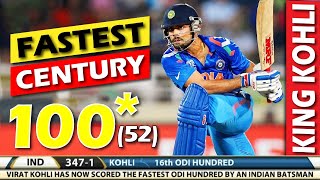 Virat Kohli 100 off 52 Balls | India vs Australia 2013
