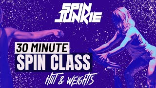 30 MINUTE WEIGHTS & HIIT SPIN CLASS [RHYTHM CYCLE]