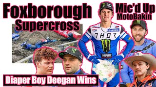 Foxborough Supercross 2024 | Mic'd Up | Haiden Deegan Wins while Jett Lawrence S