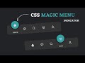 Magic Navigation Menu Indicator using HTML CSS & Javascript | Navigation Bar in HTML and CSS