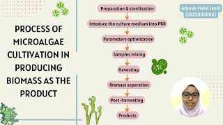 BMS543 ASSIGNMENT DOWNSTREAM PROCESS FOR THE PRODUCTION OF HIGH VALUE BIOPRODUCTS IN MICROALGAE