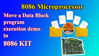 Microprocessor MOVE A DATA BLOCK WITHOUT OVERLAP program execution in 8086 KIT| Topically MPMC