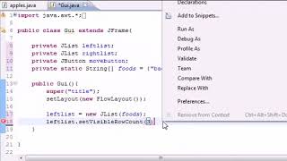 Java Programming Tutorial 72 Multiple Selection List