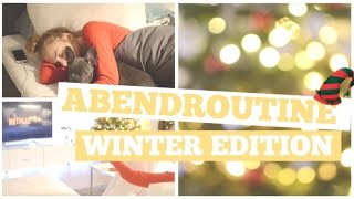 MEINE ABENDROUTINE im WINTER ❄️ ⛄️+ VERLOSUNG