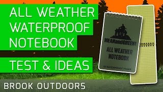 All Weather Waterproof Notebook - Test & Ideas