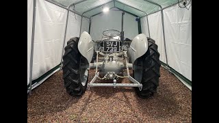 Short Christmas Eve drive in 1950 Ferguson TED20 tractor