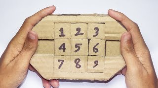 How to make Easy Puzzle from Cardboard