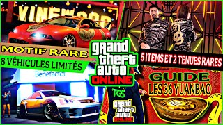 [BONUS GTA] 1 MOTIF, 5 ITEMS \u0026 2 TENUES RARES +8 VÉHICULES LIMITÉS SUR GTA ONLINE