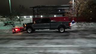 2017 Ford F350 Sno Plowing with Wester Prodigy Snow Plow